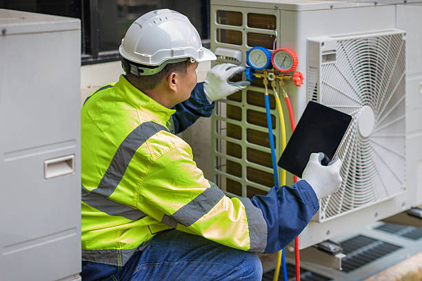 Professional Hvac technician working in Newport, NY